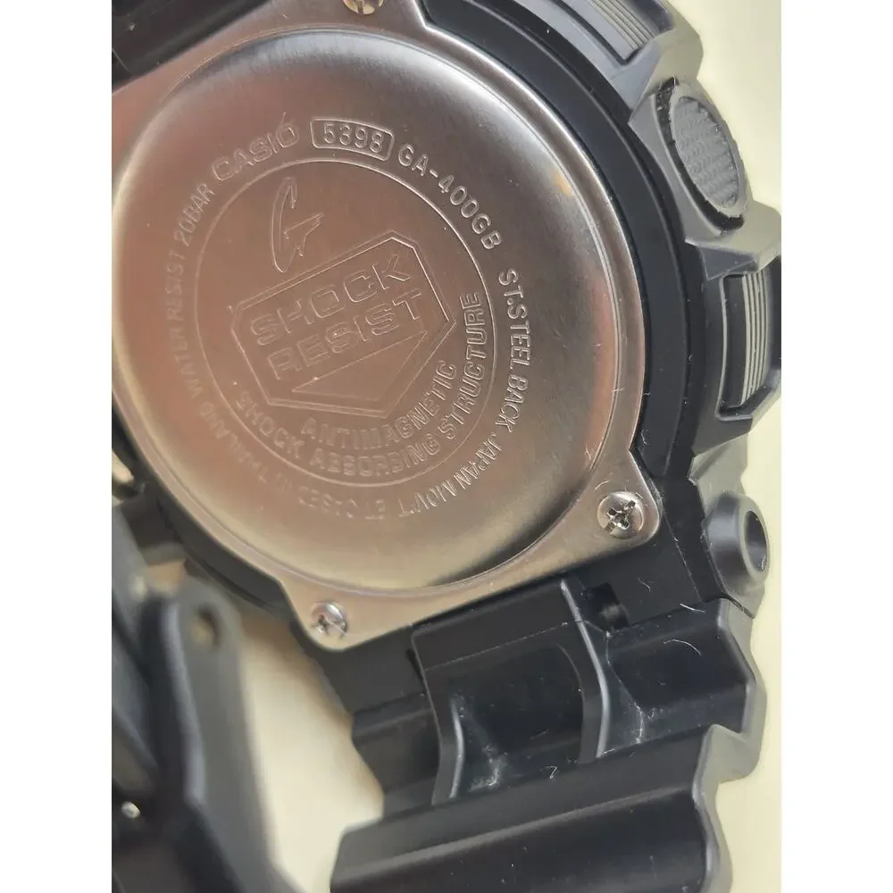 Casio G-Shock GA-100GB Black Gold Analog Digital Men's Wristwatch 5398